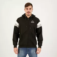 Jaqueta Kappa Logo Sport Fleece Jack Preta