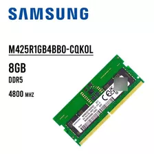 Memoria Sodimm Samsung 8gb/4800mhz Ddr5