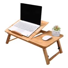 Skyzonal Escritorio De Bambu Para Laptop, Mesa Portatil Ajus