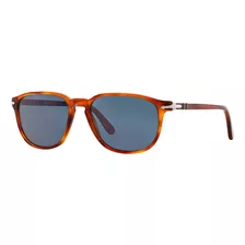 Persol Po3019s Gafas De Sol Cuadradas, Terra Di Blue, 55 Mm