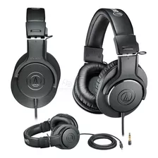 Fone De Ouvido Over-ear Audio-technica M-series Ath-m20x Bk