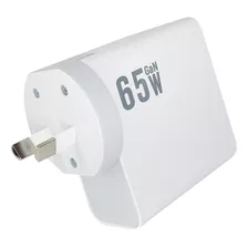 Cargador De Pared Aitech Cdq-090 Fast Charge 65w 3a 2usb Uk/us/eu/au Universal 