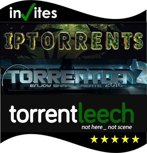 Iptorrents + Torrentday  + Torrentleech ( C 0 N V I T E S )