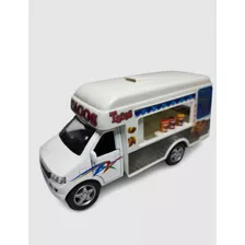 Carrinho Miniatura De Fast Food Truck Kinsfun