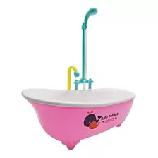 Brinquedo Banheira Para Boneca C/ Chuveiro Sai Água Diversão