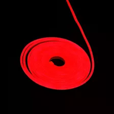 Rollo Led Neon Ultra Brilloso 5 Mtr 12v Flexible Color De La Luz Rojo