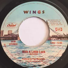 Wings 1978 With A Little Luck 45 Rpm Hecho En Mexico