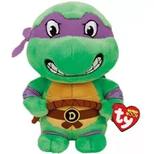 Pelúcia Donatello Tartarugas Ninjas Ty Beanie Babies 20cm 