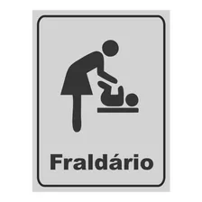 Placa De Sinalização Fraldario