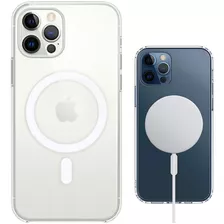 Estuche Funda Transparente Con Carga Magnética Para iPhone