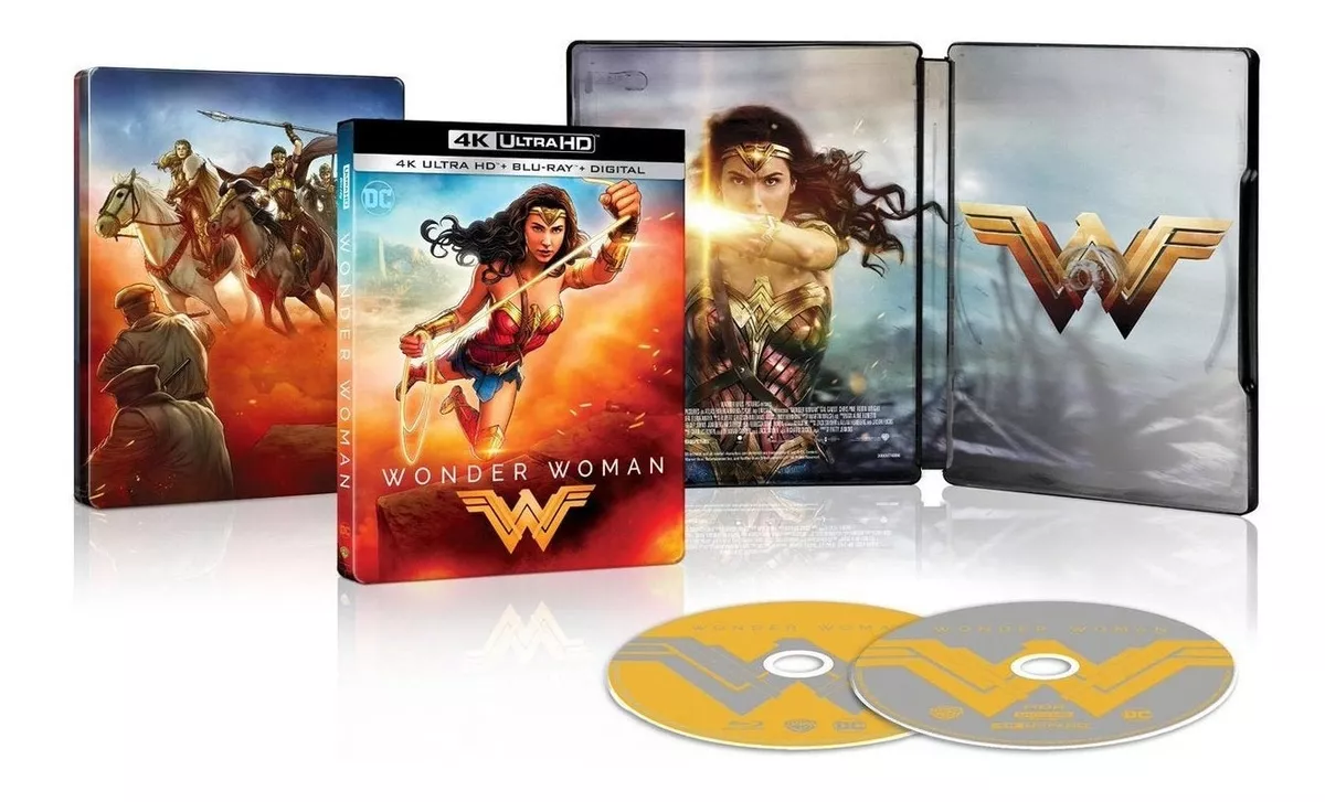 Wonder Woman Mujer Maravilla Steelbook 4k Bluray Película