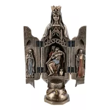 Escultura Nossa Senhora Das Graças Bronzeada (oratório)