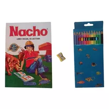 Cartilla Nacho Original Inicial Lectura + Colores+tajalapiz