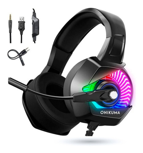 Audifonos Gamer Onikuma K6 Rgb Ps4 Xbox One S, 3.5mm Pc Lap