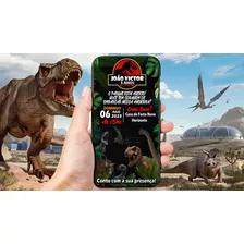 Convite Digital Dinossauro Jurassic Park Para Whatsapp