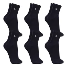 Kit 6 Pares Meias Lupo Cano Alto Masculina Original Atacado