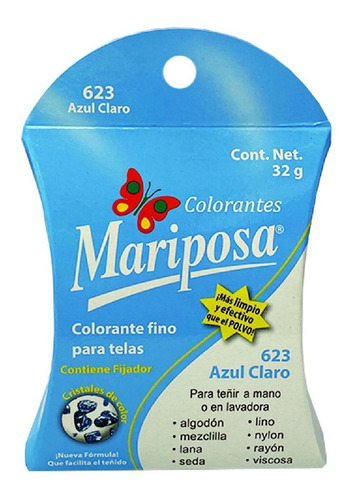 Colorante Para Ropa Mariposa Multifibra Negro 101 - Mariposa