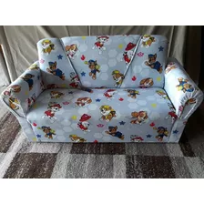 Sillón Infantil 2 Cuerpos Motivo Paw Patrol, Patrulla Canina