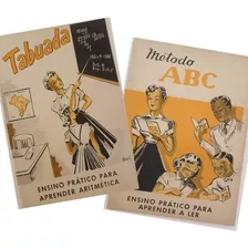 Tabuada E Método Abc (antigos Materiais Escolares Anos 70)