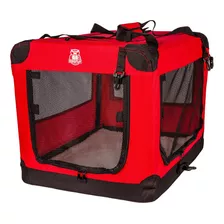 Casinha De Transporte Dobrável Dogfly Carry On Tamanho Xg Cor Vermelho