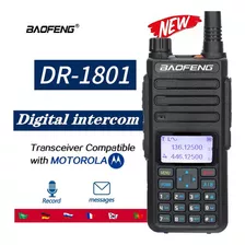 Radio Baofeng Dr1801 De Doble Banda Digital/analógica Con 10 Color Preto