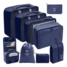 Dodla 9 Unids/set Bolsa De Almacenamiento De Viaje Maleta De Gran Capacidad Almacenamiento Equipaje Ropa Clasificación Organizador Bolsa Estuche