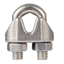 Grampa Prensacable Acero 1/4'' 6 Mm Galvanizadas 10 Unidad