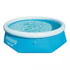 Piscina Redonda Inflável 2.300 Litros Familia Lazer Bestway Cor Azul