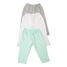 Pantalon De Bebes 0 A 24 Meses Pack X 3 100% Jersey Algodón