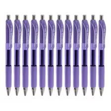 Bolígrafos De Gel Retráctiles Punta Fina 0.7mm Tinta Morada