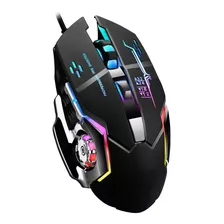 Mouse Gamer Tactical 3600 Dpi Led Retroiluminado Skyway Color Negro