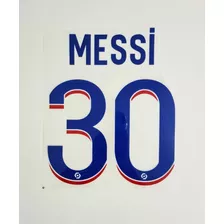 Nome Número Messi 30 Fonte Psg Personalização Camisa Paris