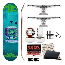 Skate Completo Maple 8.0 Profissional Truck 139mm Redbones 