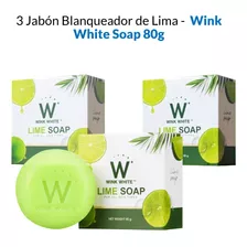3 Jabón Blanqueador De Lima - Wink White Soap 80g