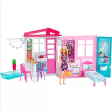 Barbie Casa Glam De Dos Pisos 100% Original Incluye Muñeca