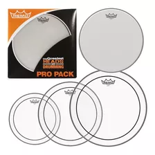 Conjunto De Patches Remo Pinstripe Clear Pro Pack 10 12 14 + 14