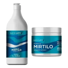  Kit Lowell Shampoo Extrato De Mirtilo 1l + Máscara 450g