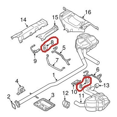 Goma Escape Mini Cooper S 2002 -2006 Foto 2