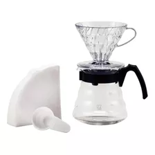 Kit Hario V60 Pour Over Kit Coar Café Coador Tamanho 02