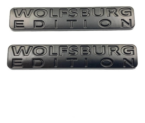 Kit 2 Emblemas Metlico Wolfsburg Editions 3d Vw Foto 6