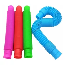 12 Tubo Fidget Tube Toys Folding Pop It Cor Colorido