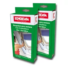 Pack 2 Mosquiteros Sondecasa Velcro Con Cierre 1,5x1,8m