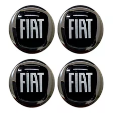 Emblema Roda Calota Fiat Black Motion Linea Palio Bravo 65mm