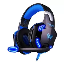  Auriculares Gamer Kotion G2000 Azul Pc Gaming Con Luces Led