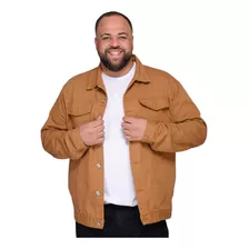 Jaqueta Masculina Jeans E Colorida Plus Size 100% Algodão 