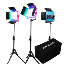 Dracast X Series Rgb Led500 Kit Paquete De 3 Incluye Lu.