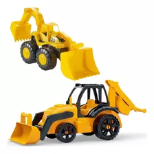 Trator Infantil Caminhão Brinquedo Construção + Escavadeira