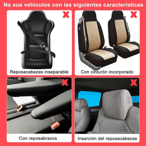 Funda Asiento Coche Universal Dos Colores Tejido Empalme Foto 10