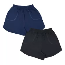 Kit 2 Shorts Plus Size Estiloso Confortavel Verão Atacado 