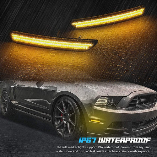 4 Piezas Luz Lateral Ford Mustang 2010-2014 Foto 8
